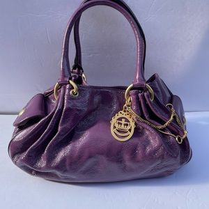 Juicy Couture Purple Patent Leather Top Handle New with Tags
